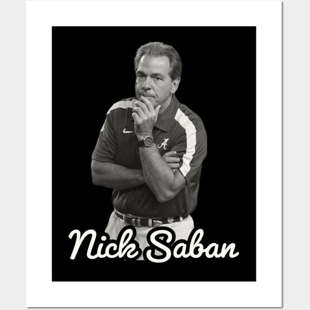 Nick Saban / 1951 Wall Art by Nakscil